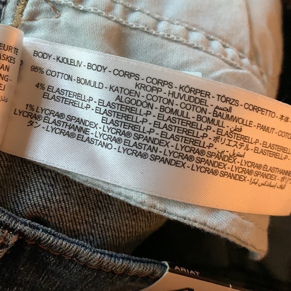 Ariat Denim Goldie High Rise Midi Jean Skirt w/ Slit - Picture 11 of 12